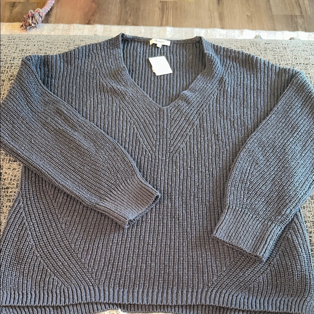 Cozy Gray Knit Sweater